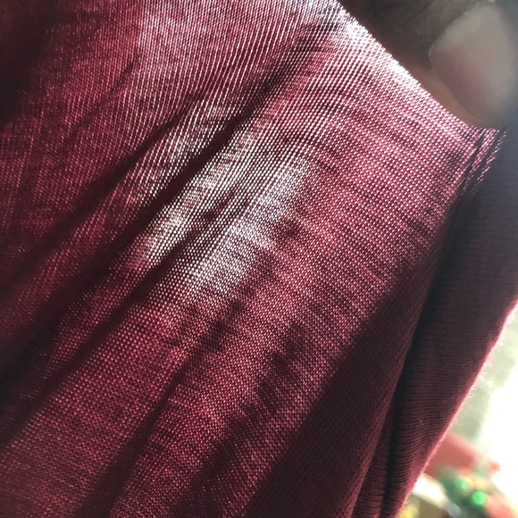 Beautiful Deept Rust Colored Mock Neck Dress - Picture 5 of 5